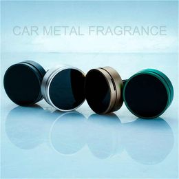 Fashion Gift Car Air Freshener Aluminum Alloy Perfume Diffuser Clip Solid Aroma Cars Accessories with Package Box