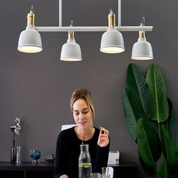 Modern Lamp Luxury LED Restaurant White Chandelier Study Room Children's Classroom Office Pendant Lamps