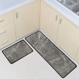 Carpets Marble Pattern 2PCS Mat Doormat Non-Slip Kitchen Carpet/Bath Home Entrance Floor Hallway Area Rugs