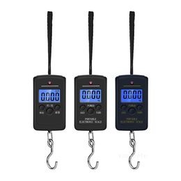 40KG/10G Portable Mini Hand Held Digital Hanging Scale Suitcase Household ScalesTravel Electronic Weighting Luggage ScalesFish Hook Balance ZC648