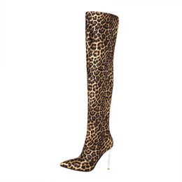 Descuento Botas De Leopardo Sobre Rodilla 2022 en venta en DHgate.com