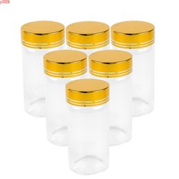 47*90*34mm 100ml Glass Bottles Glod Screw Cap Jars For Liquid Candy Gift Eco-Friendly 24pcs Free Shippingjars