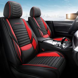 Mixed Colours PU Leather Car Seat Covers Automotive Universal cushion Fit BMW Audi kia Waterproof Luxury Auto interiors for gift