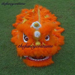 Kid size ages 2-5 New style 12 inches Blinking eyes Lion Dance Mascot Costume Cartoon Pure Wool Props Play Funny Parade Outfit Dress Chinese Traditional Culture Party