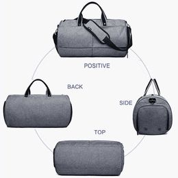 Hot Top Canvas Sport Gym Bag Training Bag Men Woman Fitness Yoga Travel Multifunction Handbag Outdoor Sporting Shoulder Bag Y0721