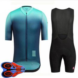 Mens Rapha Team Cycling Jersey bib shorts Set Racing Bicycle Clothing Maillot Ciclismo summer quick dry MTB Bike Clothes Sportswear Y21041038