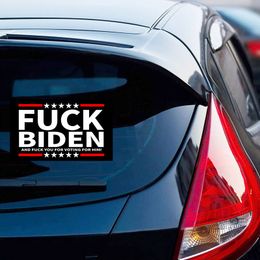 Trump 2024 PVC Car Sticker American Presidential Campaign Stickers Biden is Not My Presidents Waterproof Banner