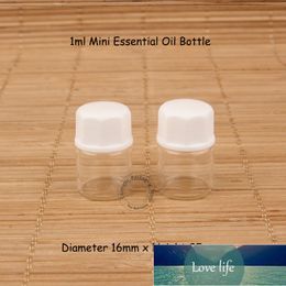 Atacado 1ml mini vidro essencial geladeira de óleo pequeno frasco de conta 1 / 30oz recarregável embalagem cosmética teste de teste de embalagem