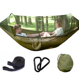 Baumzelte für 2 Personen, leicht zu tragen, schnell, automatisch öffnende Zelt-Hängematte mit Bettnetzen, Sommer-Luftzelte im Freien, schneller Versand
