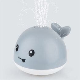 Baby Light Up Bath Tub Toys Whale Water Sprinkler Pool for Toddlers Infants Toy 210712