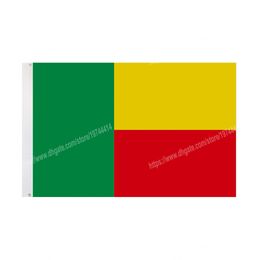 Benin Flags National Polyester Banner Flying 90*150cm 3*5ft Flag All Over The World Worldwide Outdoor can be Customised