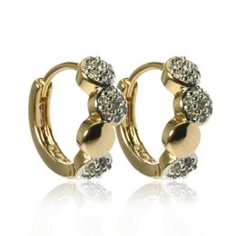 Hoop & Huggie Ascona Design CZ Zircon Crystal Small Hoops Gold Silver Earrings For Women Twist Beads Fashion Jewellery Brincos 2022