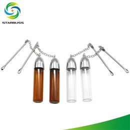 Glass container mini storage bottle 36-57-72mm portable large and medium sized glass bottle cigarette set