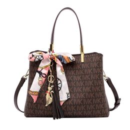 Paragraph Letter Bag Printing Ladies Bucket Bags Handbag Shopping Pattern Shoulder Fashion Classic Casual Wallet Purse 8030 Wolgj