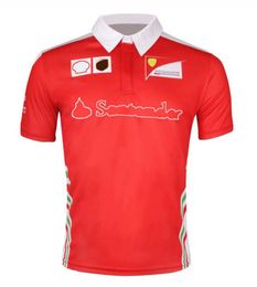 F1 fan racing suit summer short-sleeved quick-drying top Formula 1 season team lapel POLO shirt with the same customization222r
