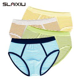 Soft Organic Cotton Kids Underwear 4 Pcs/lot Teenager Boxer Baby Briefs Shorts Panties for 4-14y Children panty Boys Underwear 211122