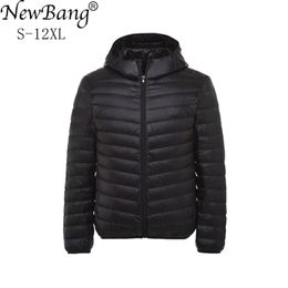 Bang Plus 8XL 9XL 10XL 11XL Duck Down Jacket Men Autumn Winter Jacket Men Hooded Waterproof Down Jackets Male Warm Down Coat 211130