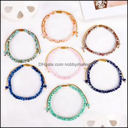 Charm Bracelets Jewelry Boho Braided Rope For Women Adjustable Handmade Beaded Bracelet Bangle Friendship Drop Delivery 2021 Zp9Dt