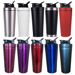 750ml Protein Shake Cup Drinkware Stainless Steel Double Wall Vacuum Insulated Sports Yoga Proteins Water Bottles