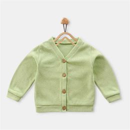 2021 Spring and Autumn Baby Sweater Children's Baby Knit Sweater Cardigan Boy and Girl Long-Sleeved Sweater Children's Clothing Y1024