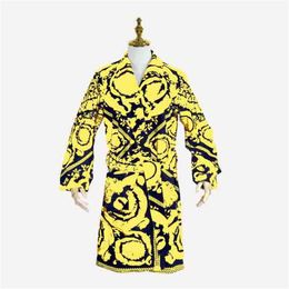 Spring Autumn Bath Robe Soft Breathable Couple Bathrobe Home Hotel Sleep Night Robes Unisex Designer Bathrobes