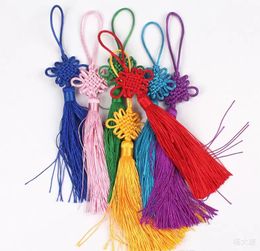 50Pcs/lot New Year Christmas Home Decorations Traditional Red Chinese Lucky Knots Hanging Gifts for Car Office Home FestivaL