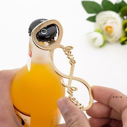 50 Alloy Beer Bottle Opener Novelty Creative Wedding Gift Party Favors Kitchen Aluminum Openers RRE11422