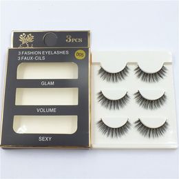 DHL 3D mink hair false eyelashes 8 Styles Handmade Beauty Thick Long Soft Fake Eye Lashes Eyelash Sexy High Quality