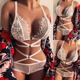 NXY Sexy Set Women Christmas Lingerie Corset Solid Mesh Underwire Sleepwear Underwear 1203