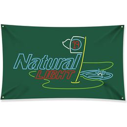Beer Flag for 19th Hole 3X5 , Banner Custom Design ,100% Polyester Fabric Hanging National Festival,