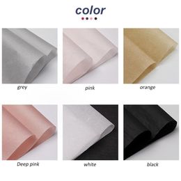 gift wrapping tissue UK - 40pcs set Soft Tissue Paper Flower Gift Packaging Floral Wrapping Papers Bouquet Wrapper 50*70cm Other Arts And Crafts