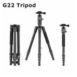 Professional Camera Tripod Lightweight Portable Monopod Aluminium Ball Head Compact For Digital SLR DSLR Tripods