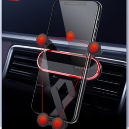 Car Phone Holder Air Vent For iPhone 12 11 Xs Universal Gravity Mount Support Mobile Smartphone Cellphone Stand Bracket