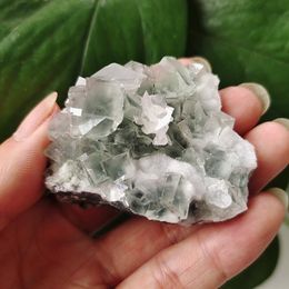Decorative Objects & Figurines Natural Window Frame Fluorite Mine Mark Specimen With Energy Healing StonesFeng Shui Decoration For Home
