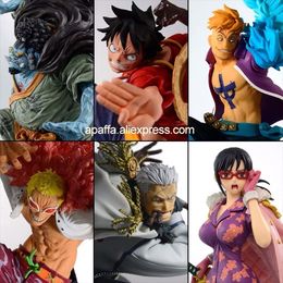 15CM Anime One Piece Figure Luffy Marco Jinbe Smoker Tashigi Doflamingo Figure One Piece PVC Action Figure Toys Model Doll Gifts X0526