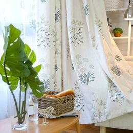 Curtains for Rural Small Fresh Finished Curtain Cloth Living Room Bedroom Shade 210712