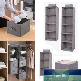 Organizer Wardrobe Hanging Storage Bag Interlayer Drawer Type Clothes Hangers Holder Portable Closet