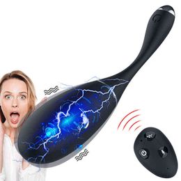 Eggs Electric Shock Vibrator Female Masturbation Voice Control Stimulation Vagina Massage Remote Vibrating Ball Adult Sex Toy 1124