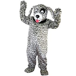 Professional Black and White Dalmatian Dog Mascot Costume Halloween Christmas Fancy Party Dress Cartoon Character Suit Carnival Unisex Adults Outfit
