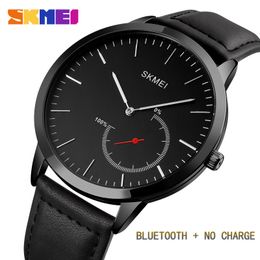 Skmei Alarm Sport Watch Men Pedometer Message Reminder Tracker Quartz Mens Wristwatches Business Reloj Inteligente Hombre 1510 Q0524