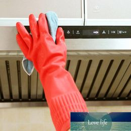 38/45cm Kitchen Clean Gloves Waterproof Long Sleeve Rubber Latex For Dishewashing TOER889 Disposable