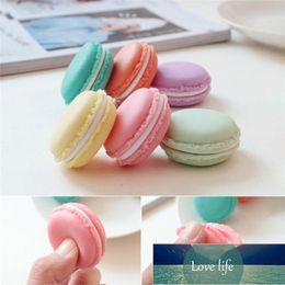 Portable Candy Colour Mini Cute Macarons Jewellery Ring Necklace Pillow Carrying Case Organiser Home Storage Box Decor