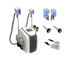 5 in 1 Multiunction Portable Cryolipolysis Fat Freezing Lipolaser Ultrasonic Cavitation RF Slimming Machine With Two Cryo Handles Work At The Same Time