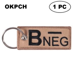 Key Fobs Chains Jewelry Red Embroidery Remove Before Flight Keyring Gift for Friends PK0085