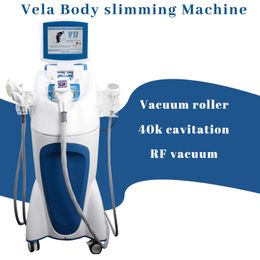 Vertical Fat Massage 40k Cavitation Slimming Machine Professional Weight Loss Vacuum Rolling Treatment Belly Buttock Arms Legs Abdomen Area
