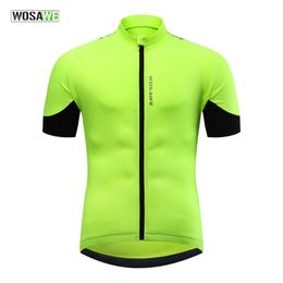 Racing Jackets WOSAWE Men's Cycling Jersey Short Sleeves Breathable Cool Bicycle Bike Shirt Summer Quick Dry MTB Road Biking Men