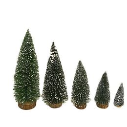 Christmas Tree Home Table Decoration Small Pine 25cm tall Mini PVC Trees without light