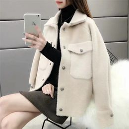 Women Knit Sweater Cardigans Full Sleeve Single Breasted Pockets Thick And Warm Spring Autumn Office Lady 210427