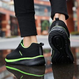 Style Fashion Running Shoe Soft Sole Black Green High Quality Classcial Men Sneaker Factory Lowest Price Sports Shoes Size 36-45 #17