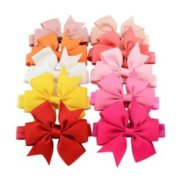 Baby Girls Big Bow Tie Headbands Solid Elastic Hairband Baby Infant Toddler Photography Props Accessories Boutique